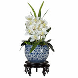 Oriental Ceramic Patterned Flower Pot