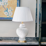 Pure White Ceramic Table Lamp