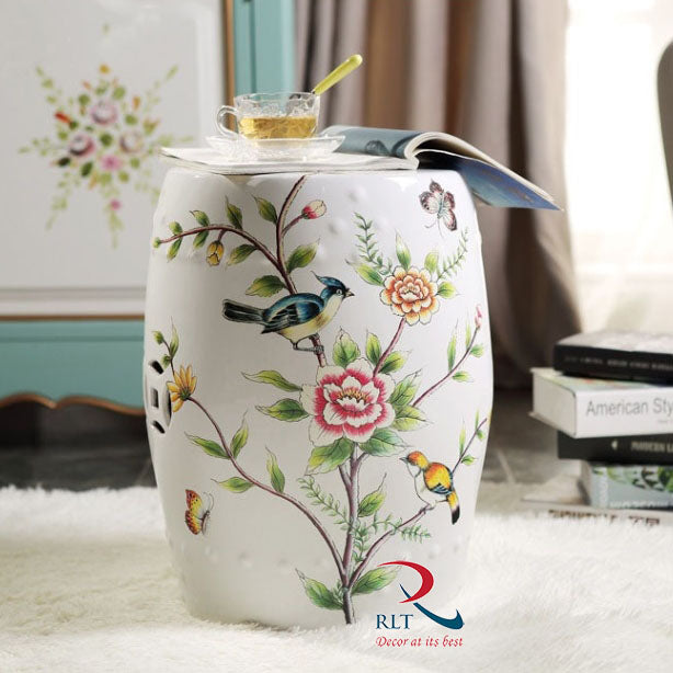 Ceramic Stool White