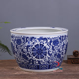 Flower Pot Blue and white