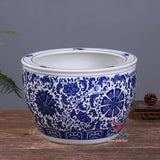 Flower Pot Blue and white