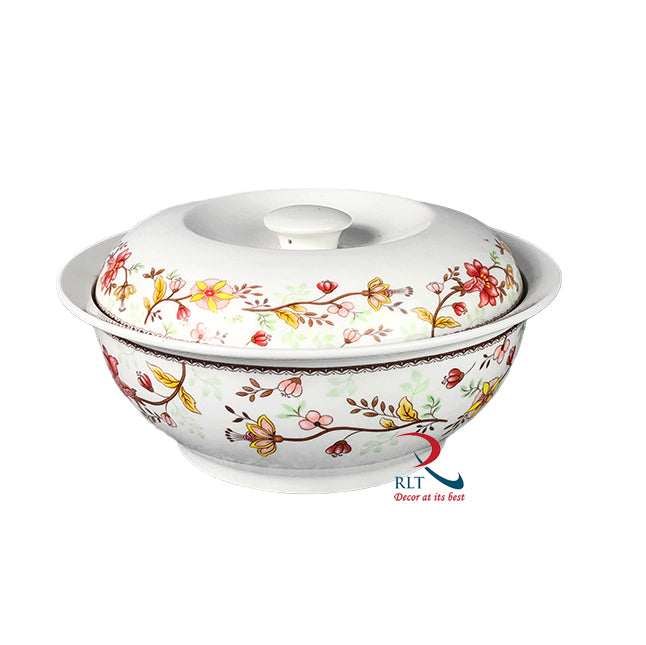 Casserole  Bowl 9" Summer Flower