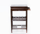 Side Draw Table Marble Top