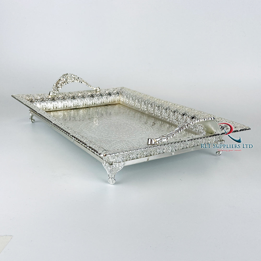 Arabian Style Tray Silver