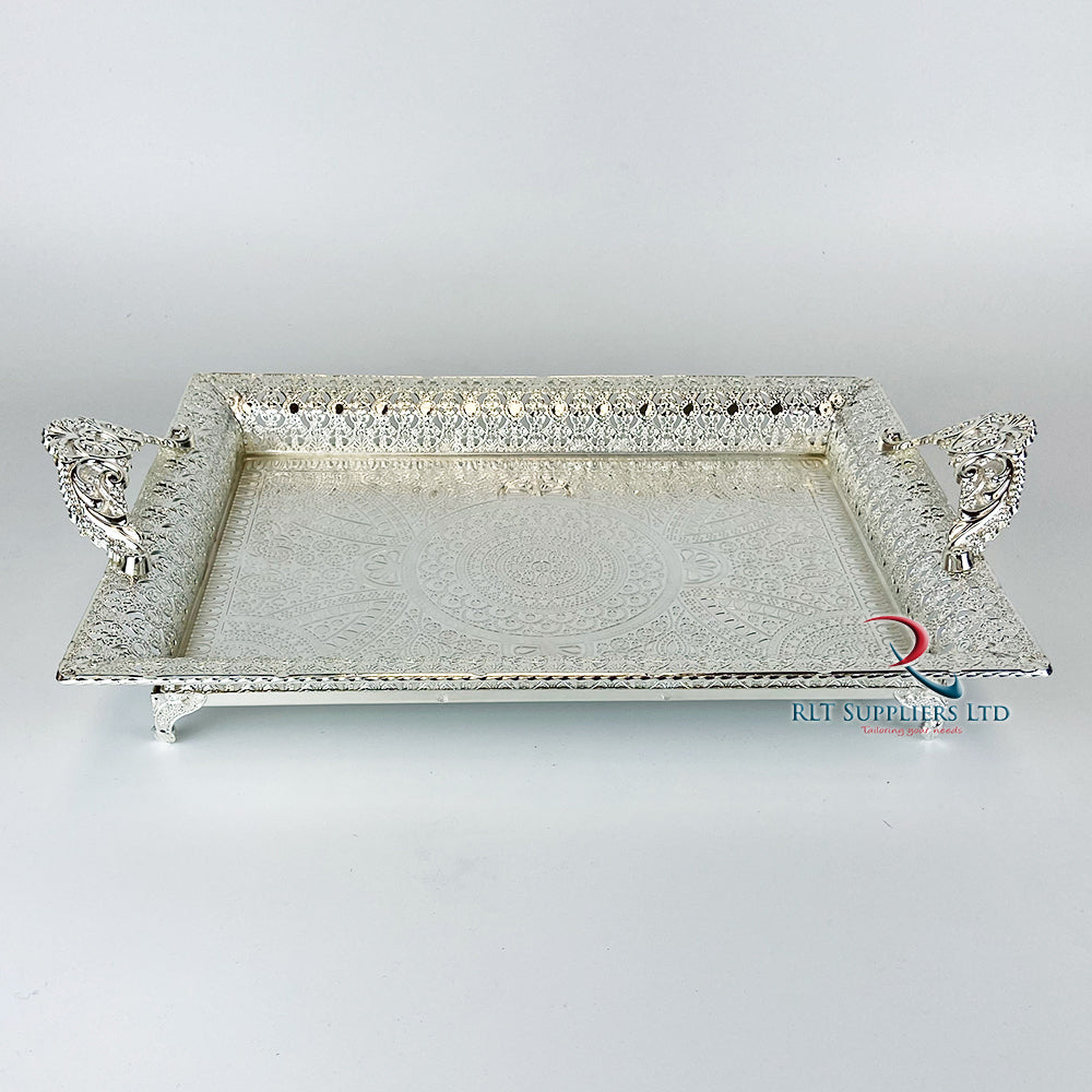 Arabian Style Tray Silver