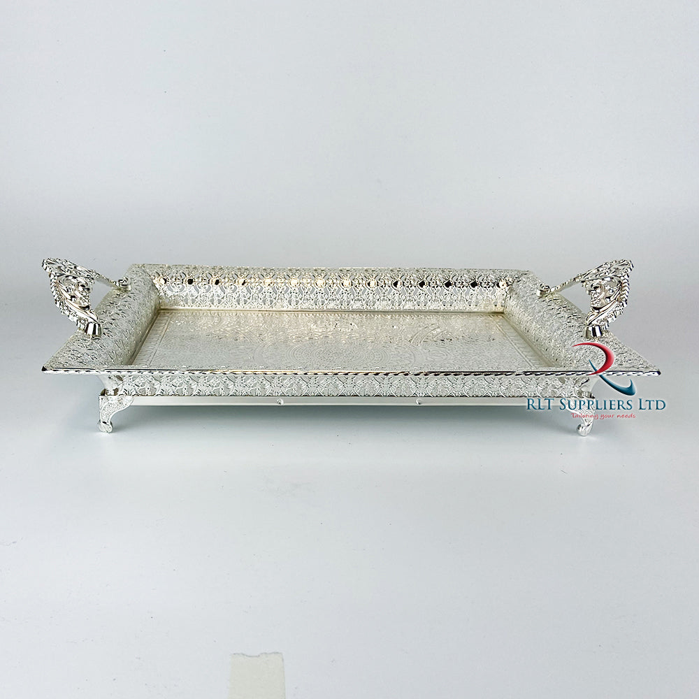 Arabian Style Tray Silver