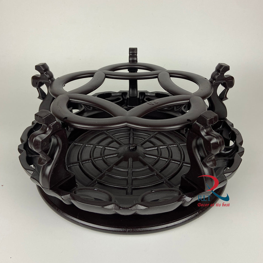 Traditional wooden Style Plastic Vase Stand