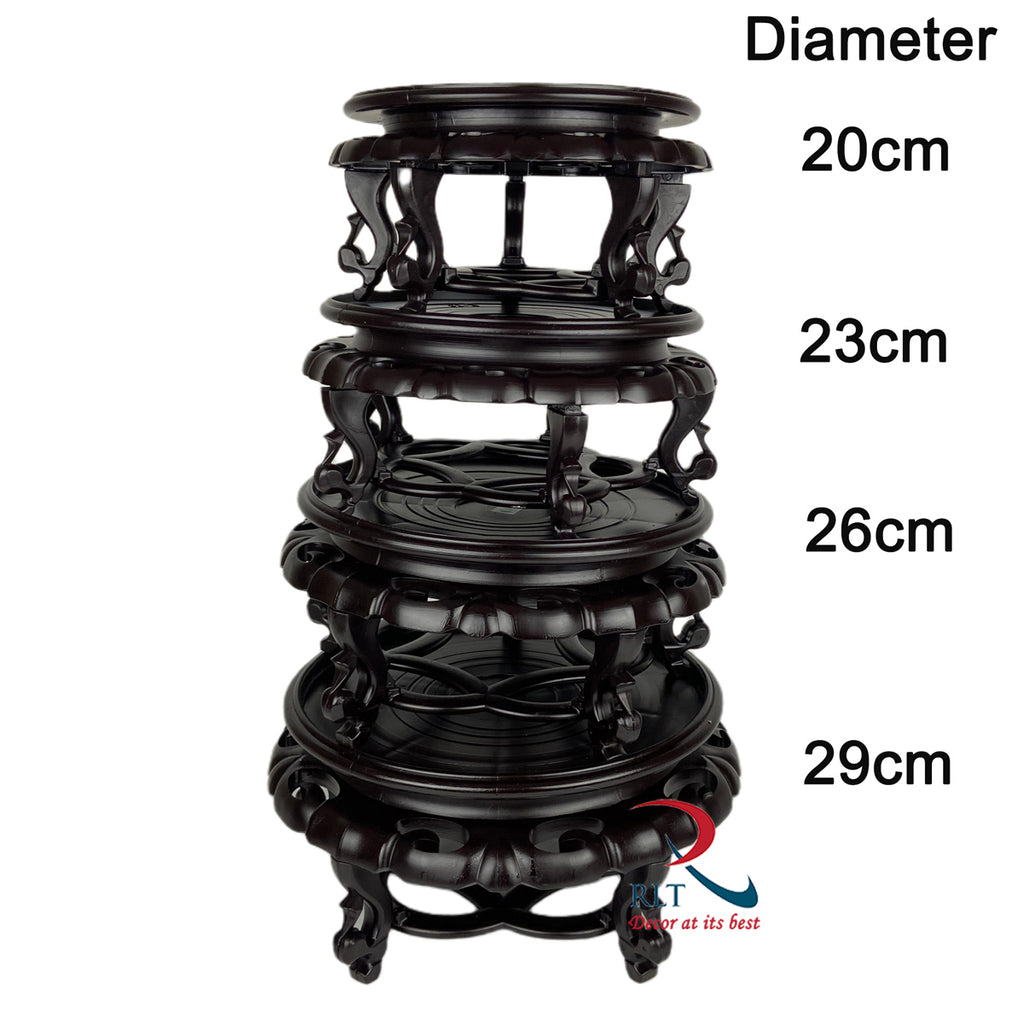 Traditional wooden Style Plastic Vase Stand