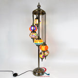 7 BALL HANDMADE TURKISH MOROCCAN TIFFANY STYLE LAMP