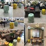 Ceramic Stool Light Green