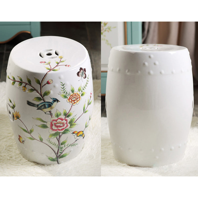 Ceramic Stool White