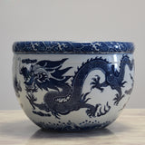 Dragon Pattern Ceramic Flower Pot