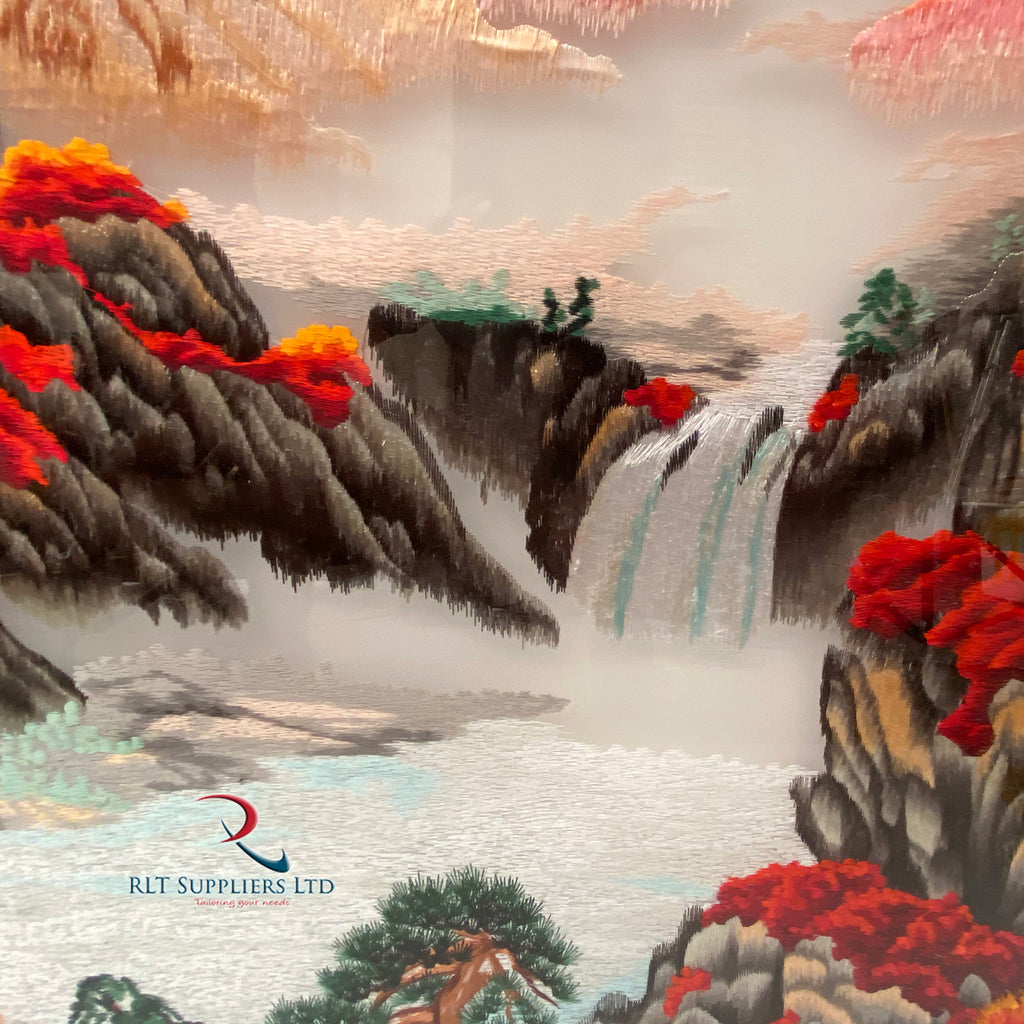 Embroidery WaterFall  Picture Frame