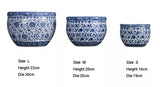 Oriental Ceramic Patterned Flower Pot