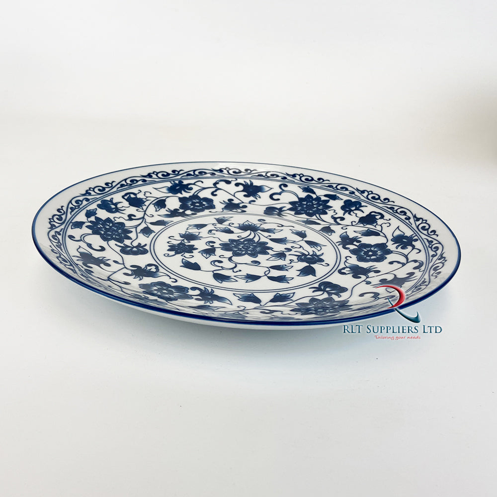 Dinner Plate 10 " Flower Print