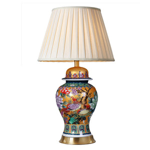 Oriental Yellow Ceramic Lamp