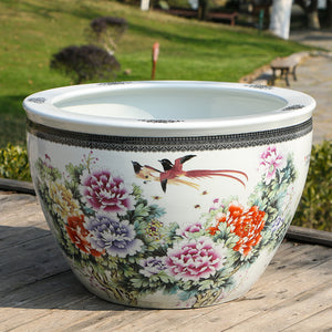 Flower Pot Flying Twin Bird