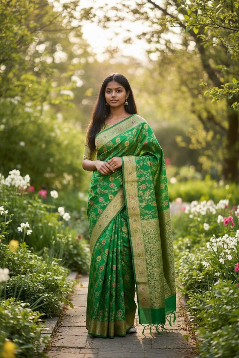 Banarasi Saree Green