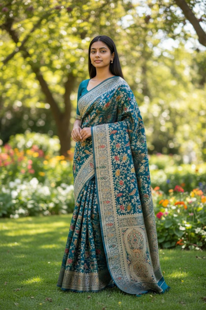 Banarasi Saree Blue