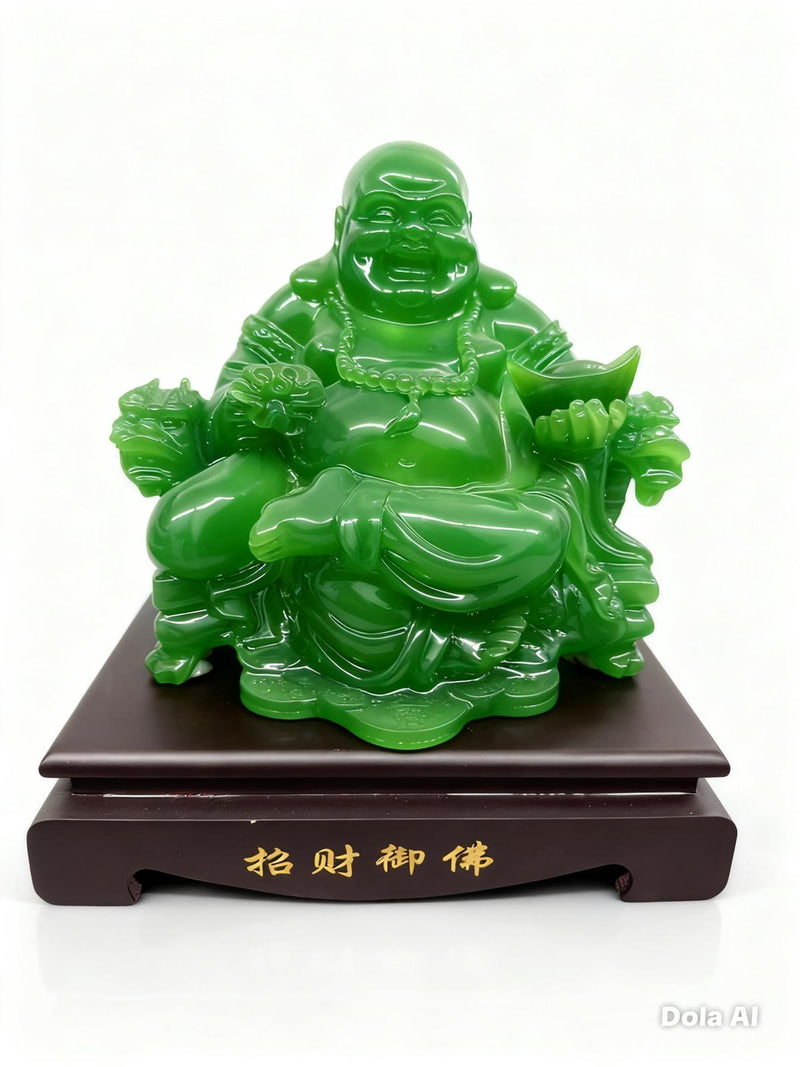 Green Sitting Buddha A376