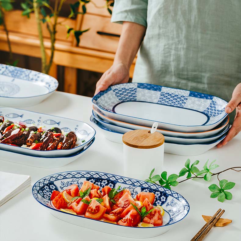 Ceramic Fish Plate 12" E5