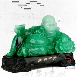 Green Sitting Buddha A 644