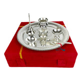 Astmanghal silver Plated Puja Thali PLATTER Set