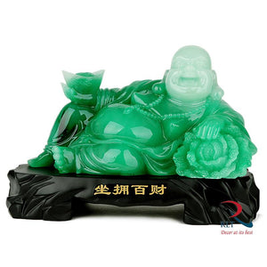 Green Sitting Buddha A 644