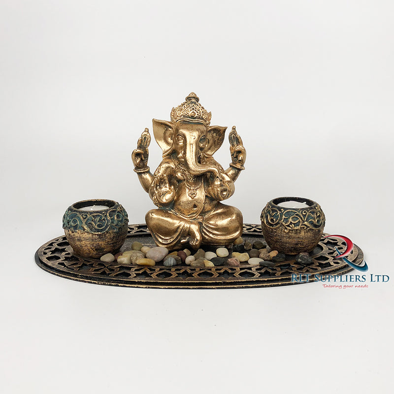 Ganesh Candle Holder A 529