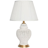 Pure White Ceramic Table Lamp