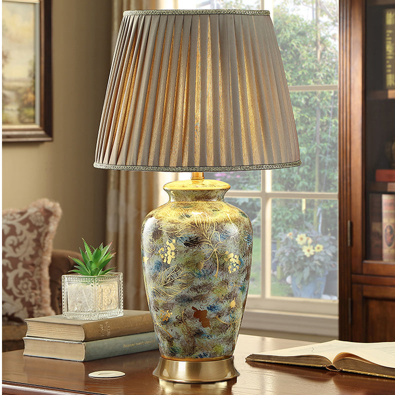 Ceramic Lamp Faded Green