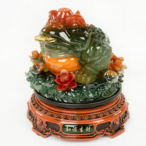 FenShui Fortune Frog with Chinese Coin