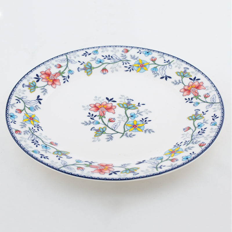 10" DINNER PLATE FLOWER PRINT
