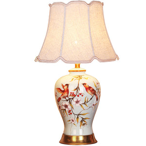 Creamic Lamp Love Birds