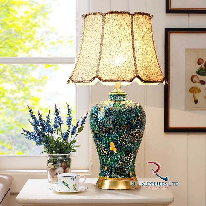 Ceramic Lamp Royal Green