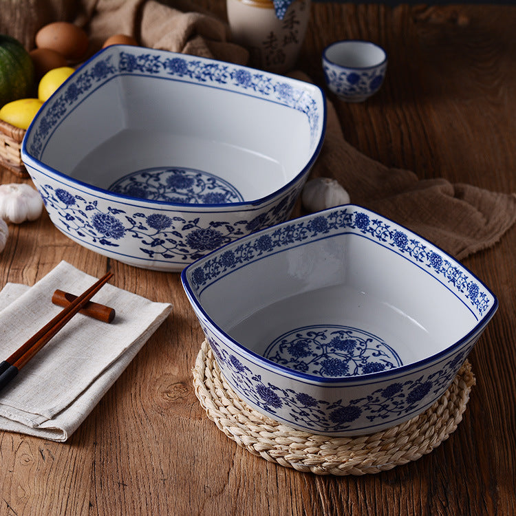 Serving Bowl 11" Bloom Flower Print