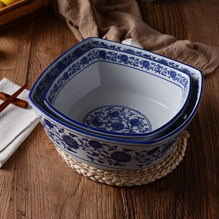 Serving Bowl 9" Bloom Flower Print