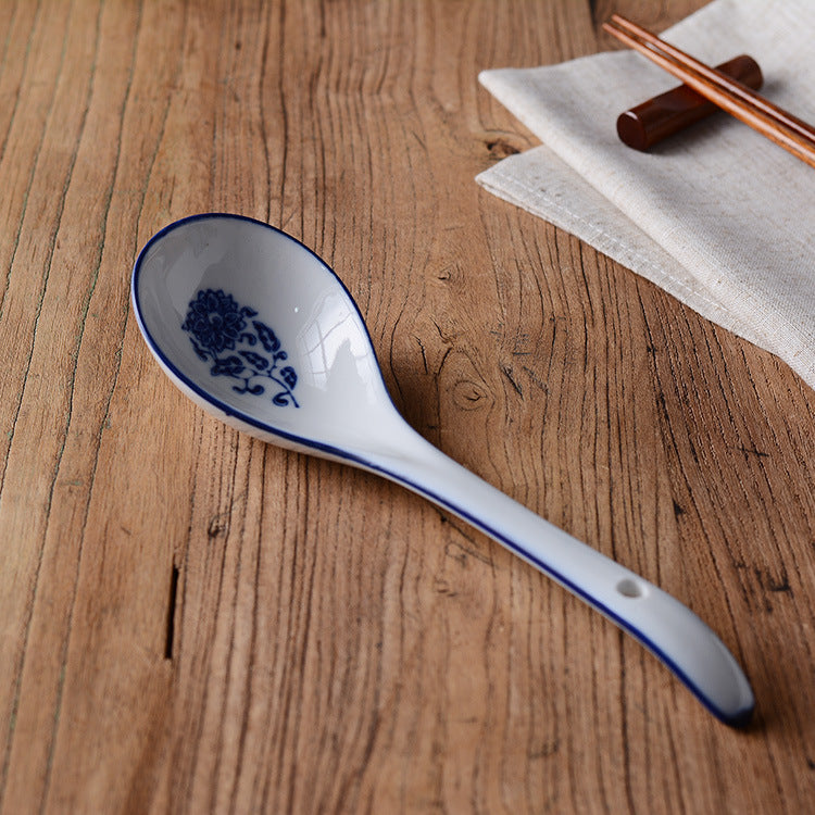 Serving Spoon Bloom Flower Print