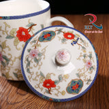 Ceramic Mug Flower Print