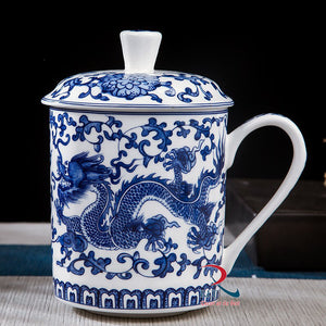 Oriental Ceramic Mug Dragon