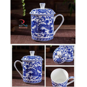 Oriental Ceramic Mug Dragon