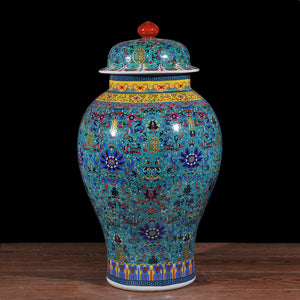Ceramic Vase With Lid A 684