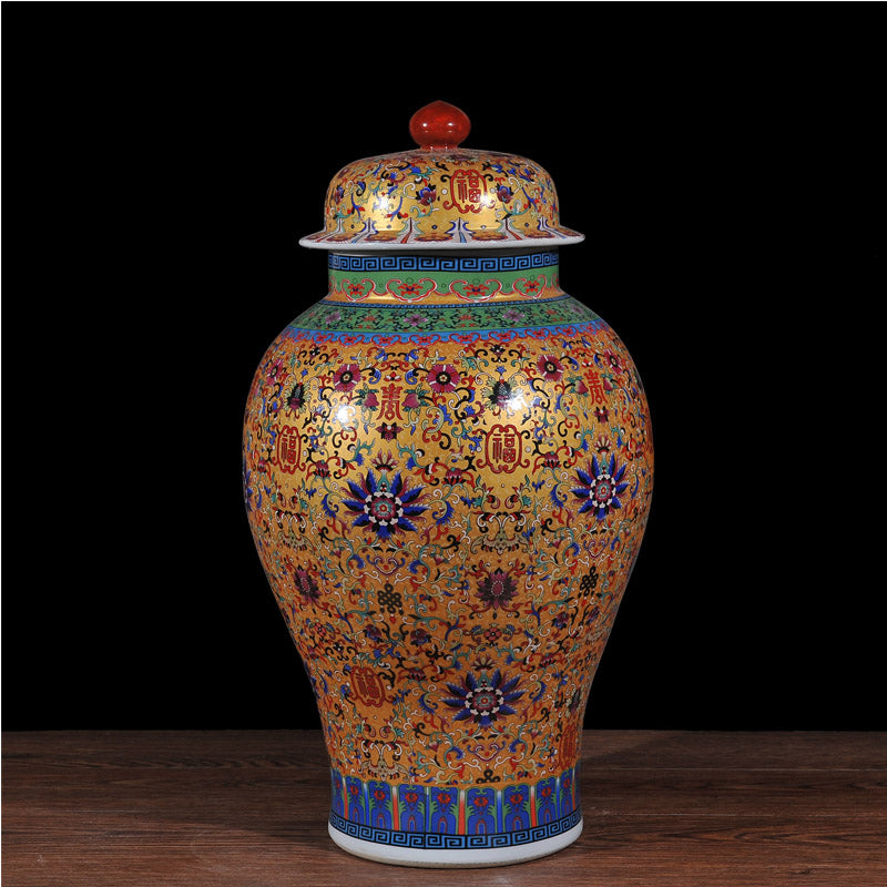 Ceramic Vase With Lid A 685