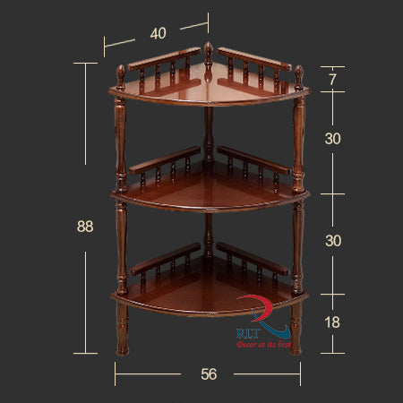 3 Tier  Corner Side Table