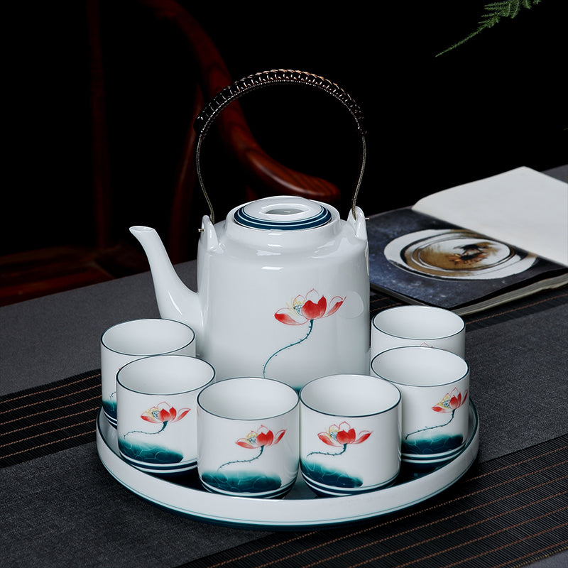 Luxury China Tea set Oriental Green