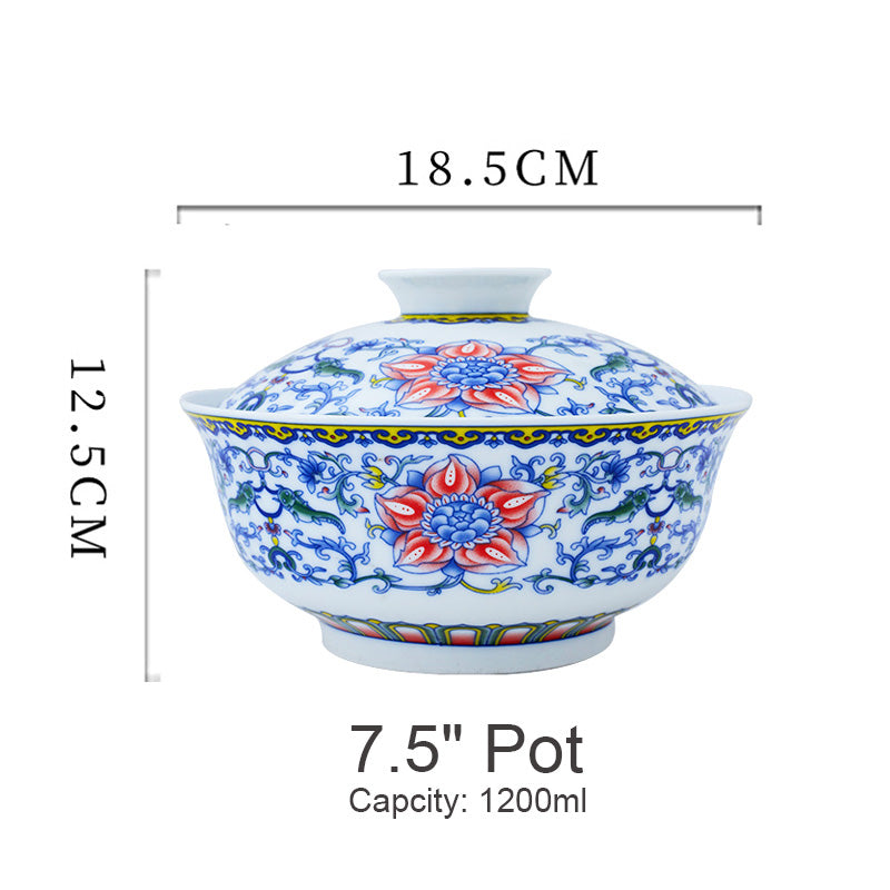 Noodle Bowl with cover Antique