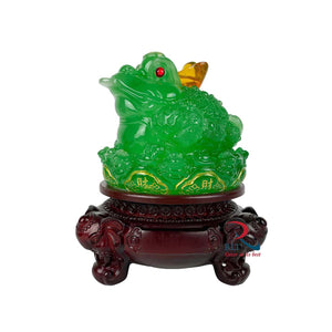 FenShui Fortune Frog with Coin - SMALL