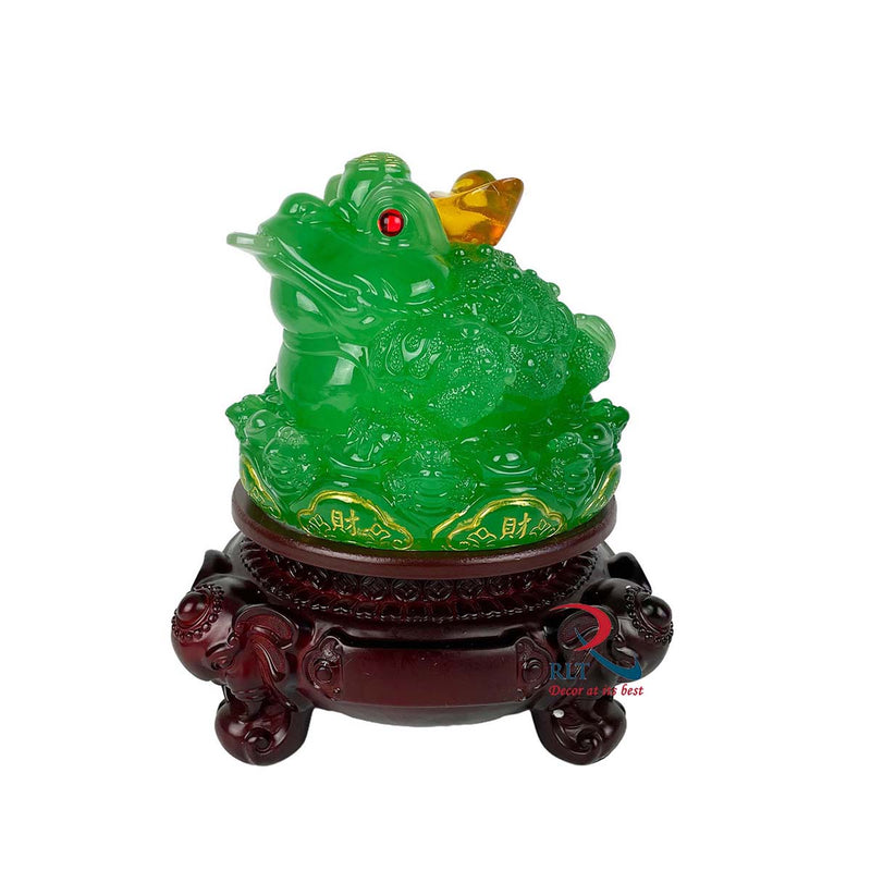 FenShui Fortune Frog with Coin - SMALL