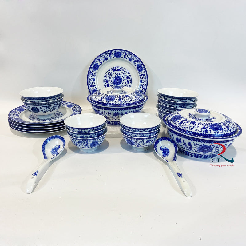 22 Pcs Dinner set Royal Blue