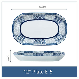 Ceramic Fish Plate 12" E5